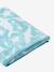 Beach / Bath Towel with Recycled Cotton mauve+mint green+printed blue 