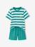 Pack of 2 striped pyjama shorts blue 