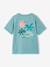 Boys' back print maxi T-shirt ecru+sage green 