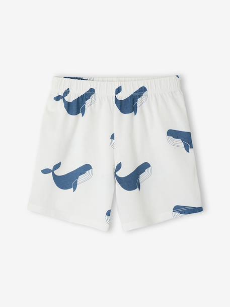 Pack of 2 boys' pyjamas shorts blue 