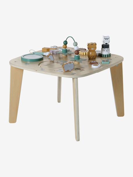 FSC® wooden activity table ecru+wood 