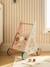 Baby Walker in FSC®100% Wood with Brakes, GREEN FOREST red+yellow 