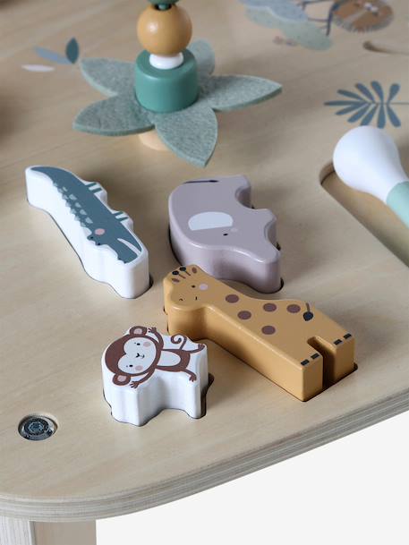 FSC® wooden activity table ecru+wood 
