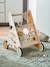 Baby Walker in FSC®100% Wood with Brakes, GREEN FOREST red+yellow 
