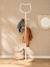 Metal bear coat rack for kids white 