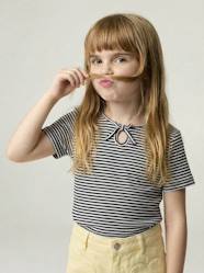 Girls-Girl's fancy bow t-shirt