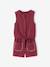Girls' cotton muslin short set terracotta 