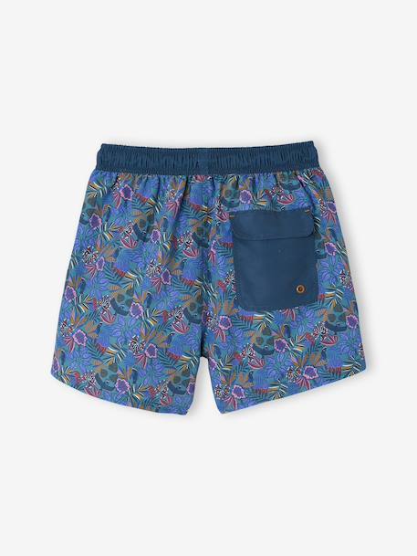 Men's swim shorts, family capsule blue 