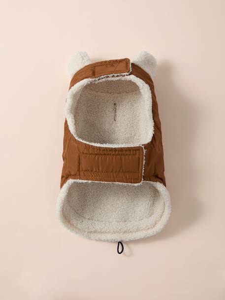 Dog rain coat caramel 
