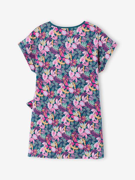 Printed jersey dress green 