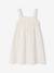 Crochet dress with straps for girls ecru 