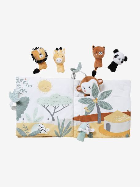 Activity Book + Velour Plush Toys, Tanzania white 