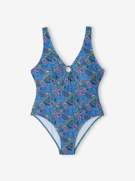 One-piece swimsuit family capsule blue 