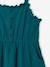 Cotton Gauze Strappy Dress for Girls beige+coral+emerald green 