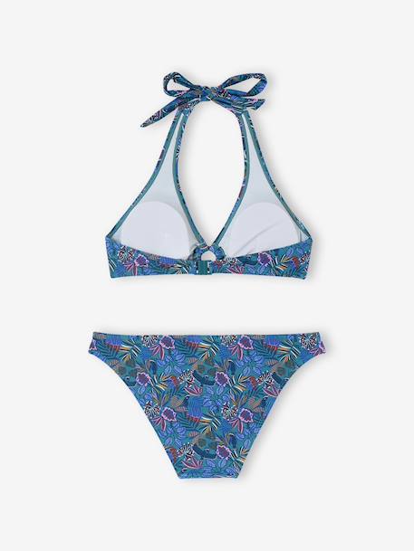 Two-piece swimsuit family capsule blue 