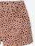 Printed twill shorts for girls beige 