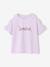 Girl's short-sleeved t-shirt lilac 