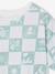 Short-sleeved T-shirt aqua green+white 