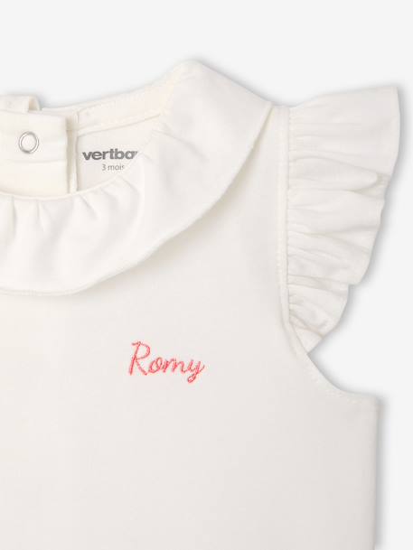 Bodysuit, short and band for head accessories for hair set ecru 