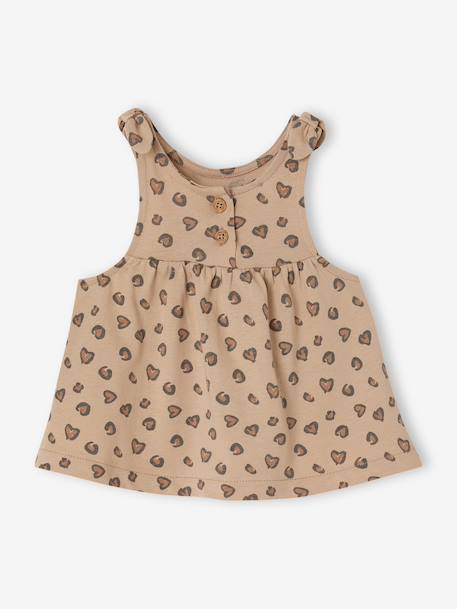 Pack of 2 organic cotton tank tops coral 