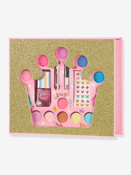 Crown make-up storage box SOUZA gold 