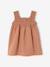 Sleeveless baby girl dress old rose 