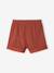 Pack of 2 organic cotton pyjama shorts tomato red 