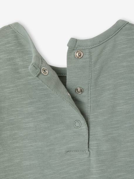 Boys' short-sleeved T-shirt sage green 
