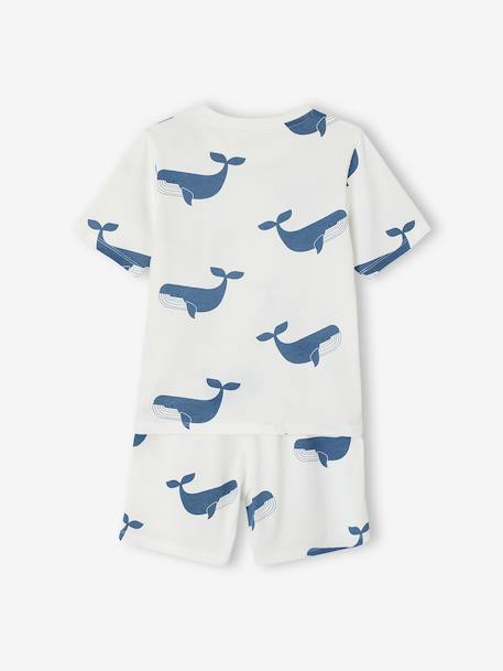Pack of 2 boys' pyjamas shorts blue 