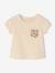 Girl's short-sleeved T-shirt vanilla 