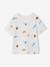 Short-sleeved T-shirt aqua green+white 