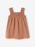Sleeveless baby girl dress old rose 