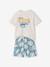 Cotton t-shirt and short set for boys ecru 