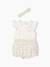 Bodysuit, short and band for head accessories for hair set ecru 