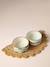 Jute half-moon bowl mat beige 