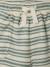 Honeycomb striped baby boy's shorts striped white 