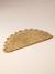 Jute half-moon bowl mat beige 