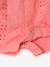 Girl's playsuit with embroidery electric blue+sweet pink 