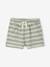 Honeycomb striped baby boy's shorts striped white 