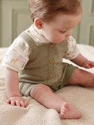 Baby-Boys' bodysuit and dungaree set