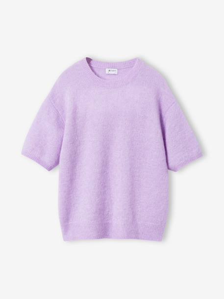 Girl's short-sleeved jumper JONEN lilac+rose 