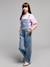 Girl's short-sleeved jumper JONEN lilac+rose 