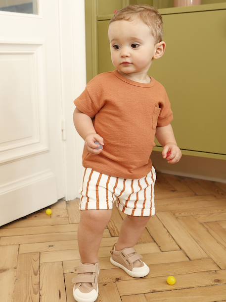 Customisable T-shirt and short set hazel+sage green 