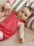 Baby girl's sleepsuit in cotton gauze raspberry pink 