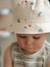 Reversible cotton bucket hat for baby boys ecru 