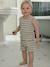 Striped organic cotton tank top for baby boys striped white 