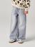 Wide-Leg Jeans, Frayed Hems, for Girls bleached denim+deep blue+grey+stone 