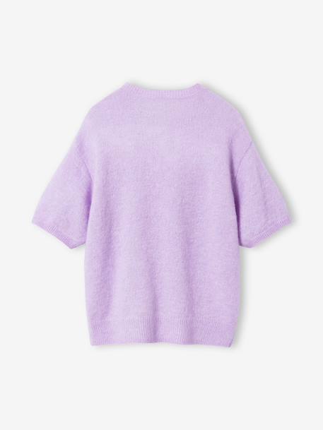 Girl's short-sleeved jumper JONEN lilac+rose 