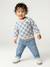 Jeans with Elasticated Waistband, for Babies brut denim+double stone+stone 