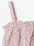 Floral short set for girls printed white 